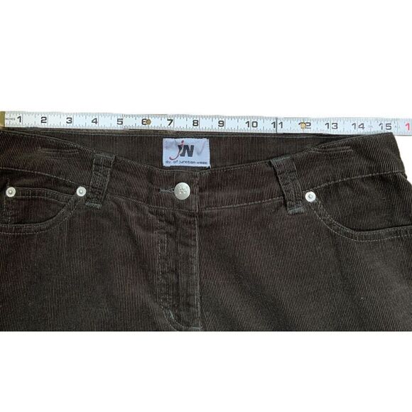 Junction West Brown Pink Embroidered Paisley Skirt Sz 10 Boho Indie Kawaii Fairy - Picture 8 of 13